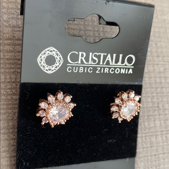 NWT Cristallo flower earrings - Picture 2 of 3